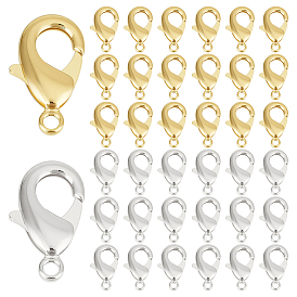 60шт. 2 цвета латунные карабины-клешни, застежки на спусковой крючок