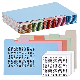 50 листы бумаги, цвет макарон, разделители для папок, Вкладка индексной страницы для планировщика, блокнота и переплетных листов, прямоугольные, с 20 листами самоклеящихся наклеек