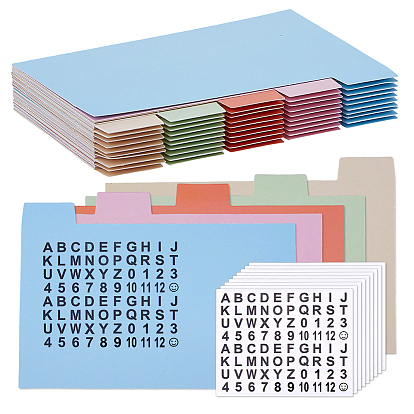 50 листы бумаги, цвет макарон, разделители для папок, Вкладка индексной страницы для планировщика, блокнота и переплетных листов, прямоугольные, с 20 листами самоклеящихся наклеек