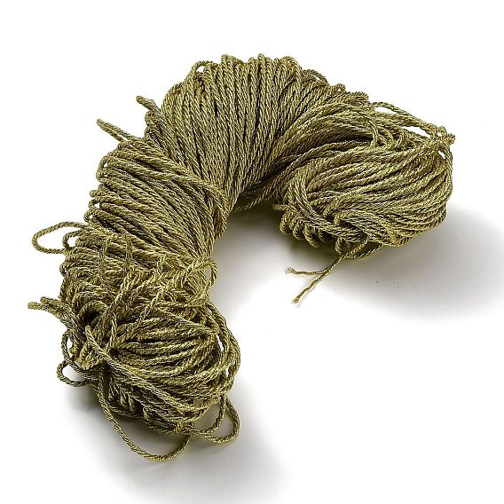 3-слойный полиэфирный витой шнур, Миланский шнур для украшения дома, обивка, занавес