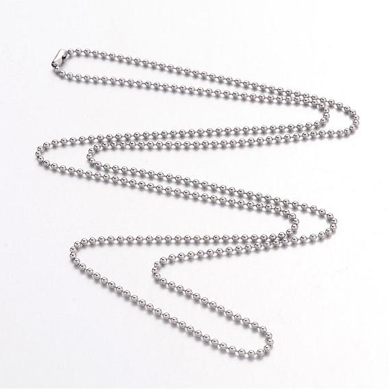 304 Stainless Steel Necklace Making, 304 Stainless Steel Ball Chains