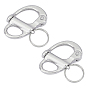 Fixed Bail Snap Shackle Stainless Steel Quick Release Fixed Spring Shackle, for Hardware Rigging Outdoors