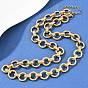 13мм 304 ожерелья из цепочек с кольцами из нержавеющей стали, ионное покрытие (ip)
