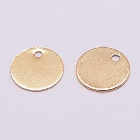 Латунь прелести, штамповка пустой метки, без кадмия, без никеля и без свинца, плоско-круглые