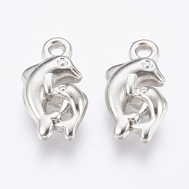 CCB Plastic Pendants, Two Dolphins