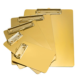 Stainless Steel Clipboards, Multi Pack Clipboards, with Clip, for Office, Rectangle