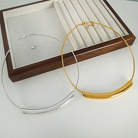 304 ожерелья из нержавеющей стали в форме изогнутой круглой змеиной цепи для женщин