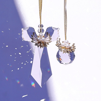 Стеклянные ангелы подвесные ловцы солнца для украшения сада на открытом воздухе