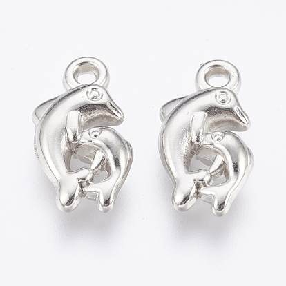 CCB Plastic Pendants, Two Dolphins