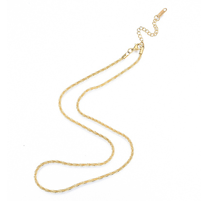304 Stainless Steel Rope Chains Necklace for Men Women