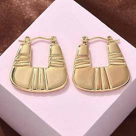 304 серьги из нержавеющей стали для женщин, ионное покрытие (ip), прямоугольные