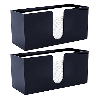 2шт. акриловых держателей для бумаги, подставка для туалетной бумаги, прямоугольные