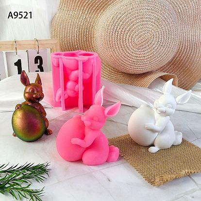 Easter Rabbit DIY Silicone Molds, Scented Candle Making Molds, Aromatherapy Candle Mold