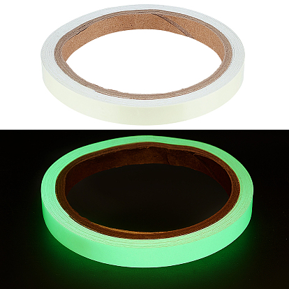 Glow in The Dark Tape, Fluorescent Paper Tape, Luminous Safety Tape, for Stage, Stairs, Walls, Steps, Exits