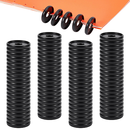 Disques de reliure à anneaux ronds en plastique à feuilles mobiles, disques d'extension d'anneau de reliure pour ordinateur portable à trou de champignon, plat rond