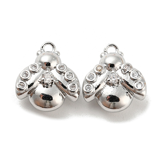 Латунные микро проложить кубического циркония прелести, без кадмия, без никеля и без свинца, жук