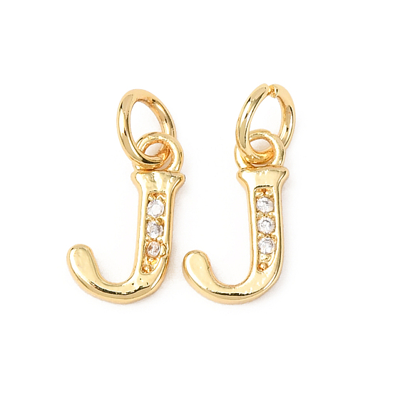 Micro cuivres ouvrent charmes de zircons, sans cadmium et sans plomb, réel 18 k plaqué or, avec anneau de saut