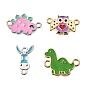 Alloy Enamel Connector Charms, Animal Links