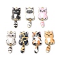 Подвески из эмали и сплава, золотые, кошачье очарование