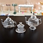 Mini Glass Tea Pot Tableware Display Decorations, Dollhouses Supplies
