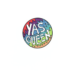 Colorful Round Letter Badge - YES QUEEN Jacket Pin for Women's Fashion Accessory