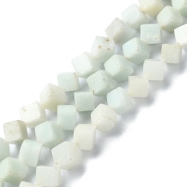 Natural Flower Amazonite  Beads Strands, Rhombus