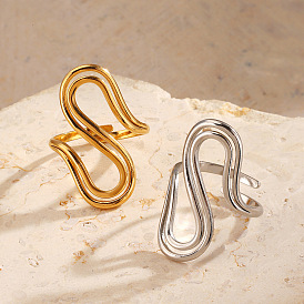 304 открытые манжеты из нержавеющей стали для женщин