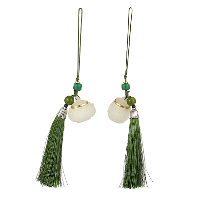 Смола/зеленый сандал лотос благовония шарики подвески украшения, кисточка для украшения автомобиля