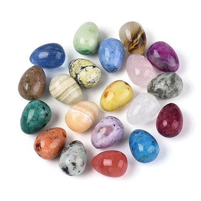 Украшения для яиц из натуральных и синтетических драгоценных камней, фигурка для украшения дома, фен-шуй энергетический камень подарок для домашнего офиса украшение рабочего стола, неокрашенные и окрашенные