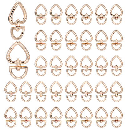 36 шт. поворотные застежки из цинкового сплава, сердце