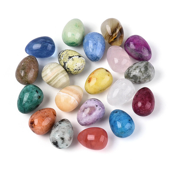 Украшения для яиц из натуральных и синтетических драгоценных камней, фигурка для украшения дома, фен-шуй энергетический камень подарок для домашнего офиса украшение рабочего стола, неокрашенные и окрашенные