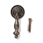 Vintage Metal Drawer Tear Drop Cabinet Door Knobs, Kitchen Drawer Pulls Cabinet Handles, with Iron Screws