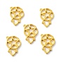 Alloy Open Back Bezel Pendants, For DIY UV Resin, Epoxy Resin, Pressed Flower Jewelry, Flower with Star