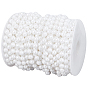 1Roll ABS Plastic Imitation Pearl Beads, Round