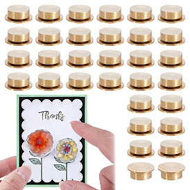 Latón 3d rodamiento giratorio para decoración de uñas para diseños de decoración de uñas, plano y redondo
