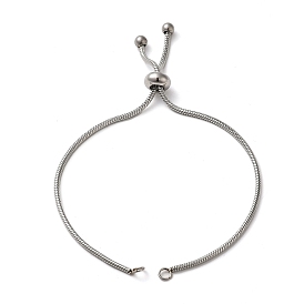 Recubrimiento al vacío de PVD ajustable 304 Fabricación de pulseras de acero inoxidable, pulseras deslizantes