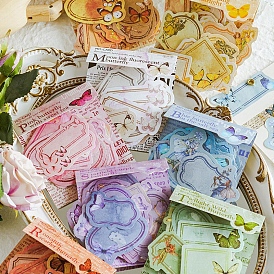 A Bag of Butterfly Stickers, Adhesive Waterproof Stickers Self-Adhesive Stickers, for DIY Photo Album Diary Scrapbook Decoration