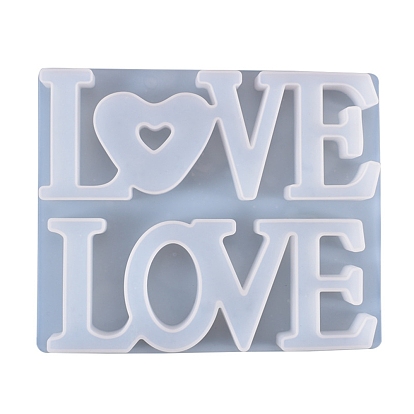 Molde de silicona con la palabra LOVE - RESINAS EPOXI
