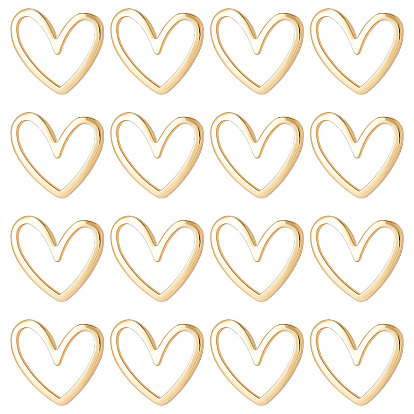 30 латунные соединительные кольца шт., долговечный, сердце
