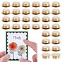 Brass 3D Nail Art Rotary Bearing for Nail Art Designs, Flat Round