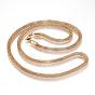 304 Stainless Steel Mesh Chain Necklaces, with Lobster Claw Clasps