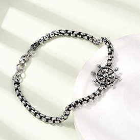 304 из нержавеющей стали ссылка браслеты, Браслеты-цепочки для женщин и мужчин, колесо