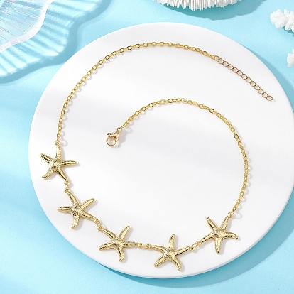 Океан 304 ожерелья-нагрудники из нержавеющей стали в виде морской звезды для женщин
