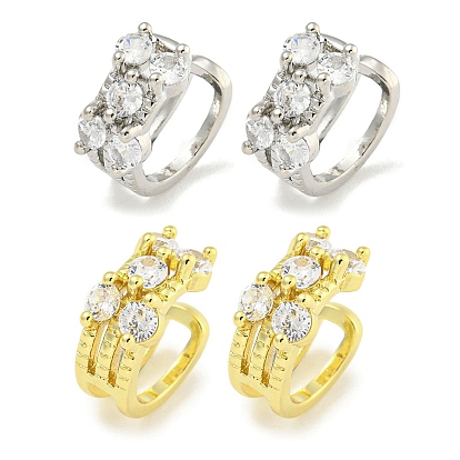 Серьги-манжеты из циркония, для женщин