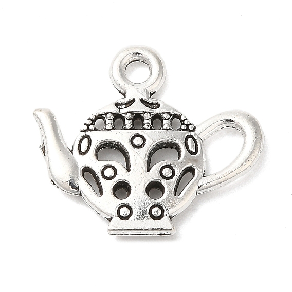 Чайника тибетский стиль цинкового сплава очарование, без свинца и без кадмия, 16x18x2 мм, отверстие : 2 мм, Около 500 шт / 500 г