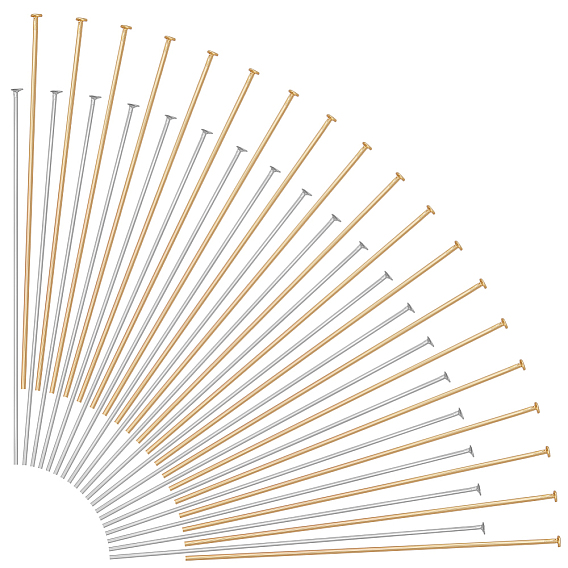 300 шт 2 стили 304 штифты с плоской головкой из нержавеющей стали