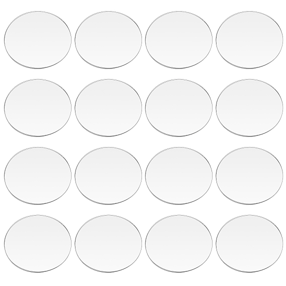 30шт прозрачный круг, многоразовые подставки для тортов для демонстрации, плоско-круглые