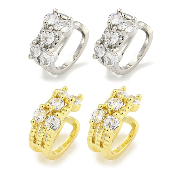 Серьги-манжеты из циркония, для женщин