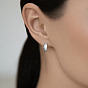 925 серьги из серебра из серебра, с четким кубического циркония