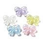 Opaque UV Plating Acrylic Beads, Iridescent, Bowknot